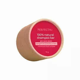 PERFECT4U Натуральный твердый шампунь «Бергамот и черная смородина» для сухих и нормальных волос 70.0