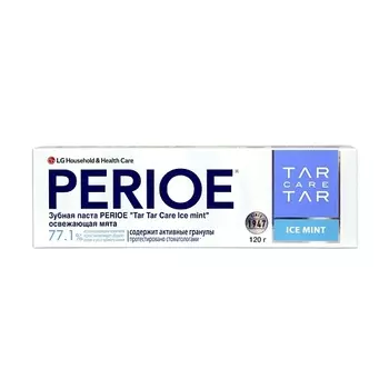 PERIOE Зубная паста "Tar Tar сare ice mint" освежающая мята