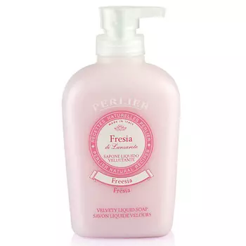 PERLIER Бархатистое жидкое мыло Fresia Velvety Liquid Soap