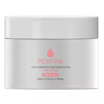 PETITRA Диски косметические , пропитанные тоником PAD Tightening Peptide Essence for lifting