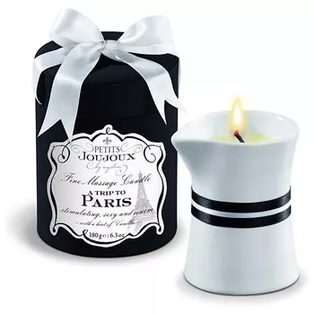 PETITS JOUJOUX Массажная свеча Paris ваниль и сандал