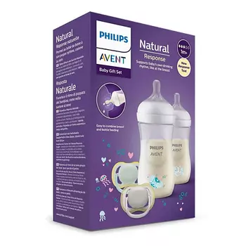 PHILIPS Детский набор: Бутылочки Natural Response + Пустышки Ultra Air