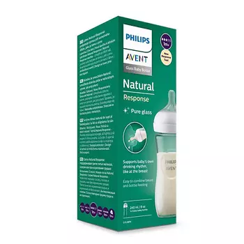 PHILIPS Стеклянная бутылочка для кормления Natural Response