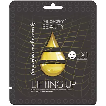 PHILOSOPHY ТРИ КИТА ПРОФЕССИОНАЛИЗМА Маска для лица на тканевой основе гиалуроновая LIFTING UP 30.0