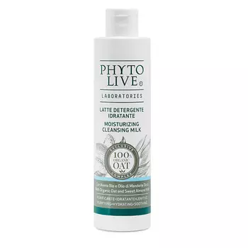 PHYTO LIVE Молочко для лица очищающее с органическим овсом и молочком сладкого миндаля