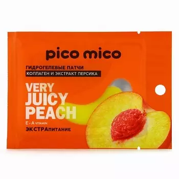 PICO MICO Патчи для глаз Very juicy peach, гидрогелевые с коллагеном и экстрактом персика 1.0