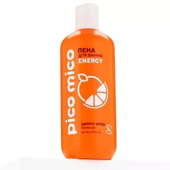PICO MICO Пена для ванны Energy, прилив сил, аромат цитрус фреш 400.0