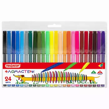 ПИФАГОР Фломастеры Веселая такса 24.0