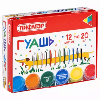 ПИФАГОР Гуашь Веселая Такса