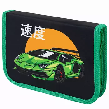 ПИФАГОР Пенал Зелёный спорткар