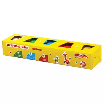ПИФАГОР Пластилин на растительной основе Тесто для лепки