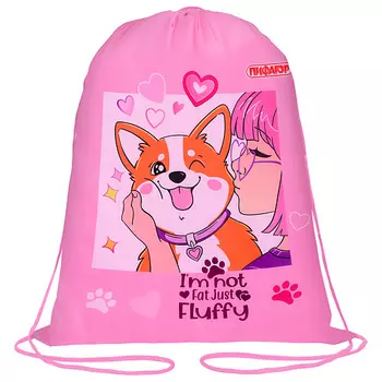 ПИФАГОР Сумка для обуви Пушистая акита