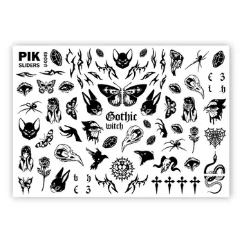 PIK Слайдеры для ногтей P-049 Готика
