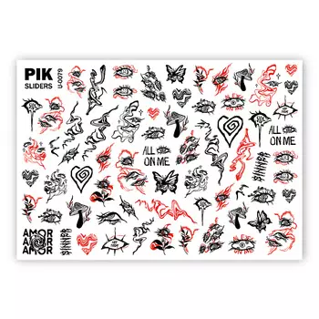 PIK Слайдеры для ногтей P-079 Готика