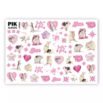 PIK Слайдеры для ногтей P-084 Крысы