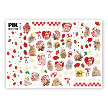 PIK Слайдеры для ногтей P-114 Кролики