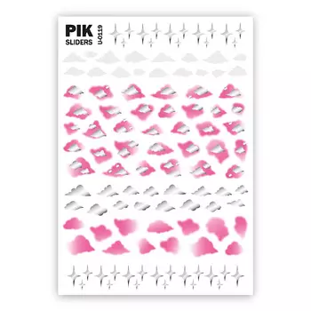 PIK Слайдеры для ногтей P-119 Облака и звезды