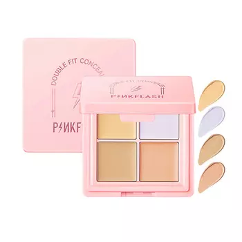 PINK FLASH Палетка консилеров "Double Fit"
