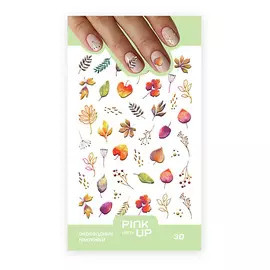 PINK UP Наклейки для ногтей 3D