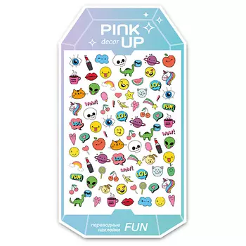 PINK UP Наклейки для ногтей DECOR FUN переводные