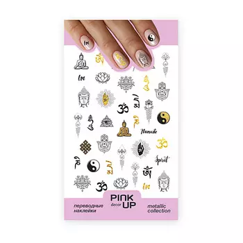 PINK UP Наклейки для ногтей METALLIС