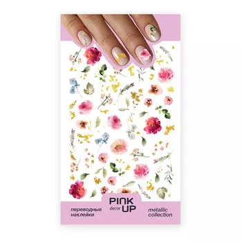 PINK UP Наклейки для ногтей METALLIС