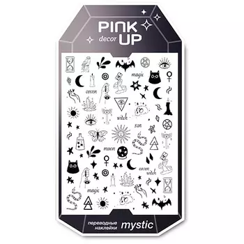 PINK UP Наклейки для ногтей переводные DECOR MYSTIC