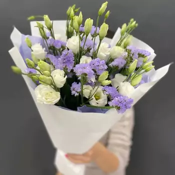 PINKBUKET Букет "Felicity" из эустомы и статицы