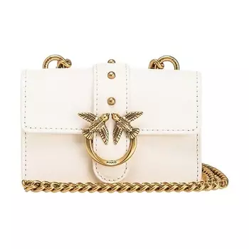 PINKO Сумка Cow Leather Shoulder Bag, Crossbody Bag Mini