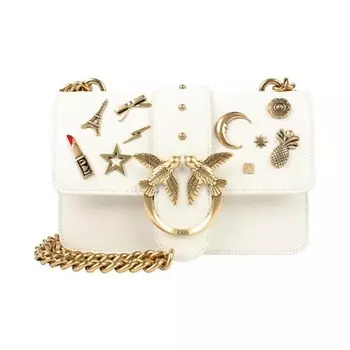 PINKO Сумка Cow Leather Swallow Bag, Shoulder Bag, Crossbody Bag