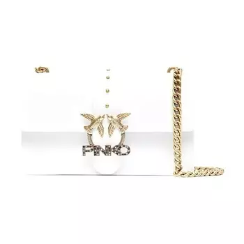 PINKO Сумка Cow Leather Swift Bag Crossbody Bag Shoulder Bag Women's White