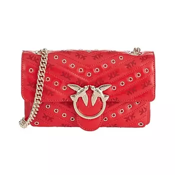 PINKO Сумка Leather Crossbody Bird Bag, Swallow Bag, Shoulder Bag