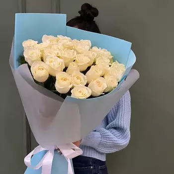 PION KLD Букет белых роз