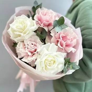 ПИОН ПИОНЫЧ Букет из французских роз "Отличное настроение"