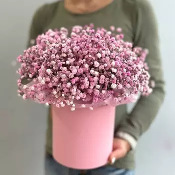 ПИОН ПИОНЫЧ Композиция из гипсофилы "Зефирка"