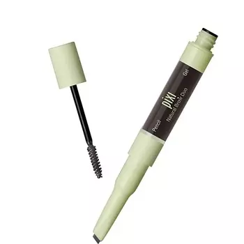 PIXI Двусторонний карандаш и гель для бровей Natural Brow Duo