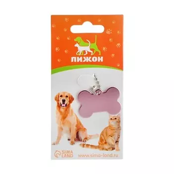 ПИЖОН Адресник под гравировку "Косточка"