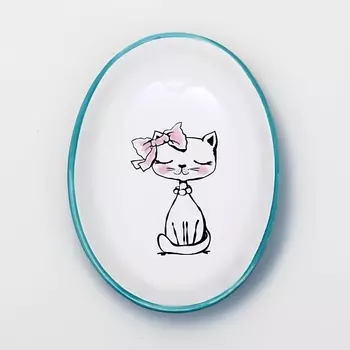 ПИЖОН Блюдце керамическое "Милая киса"