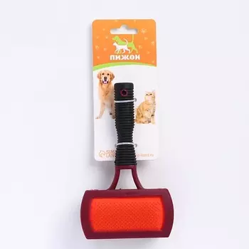 ПИЖОН Двухсторонняя пуходёрка-щетка с резиновой ручкой