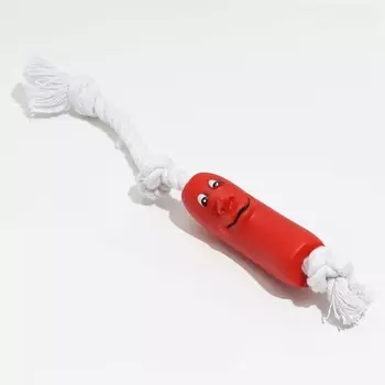 ПИЖОН Игрушка "Брутальная сосиска на верёвке" для собак