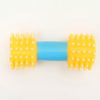 ПИЖОН Игрушка для собак пищащая "Массажная гантель"