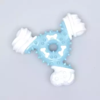 ПИЖОН Игрушка двухслойная (твердый и мягкий пластик) "Кость-треугольник"