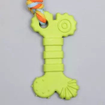 ПИЖОН Игрушка жевательная с канатом "Кость с хвостом"