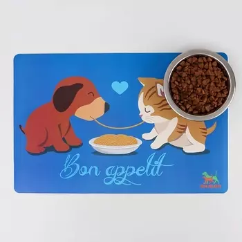 ПИЖОН Коврик под миску с нескользящим основанием