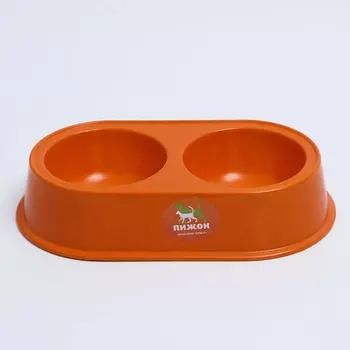 ПИЖОН Миска бамбуковая двойная