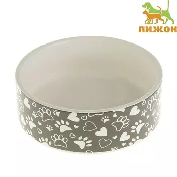 ПИЖОН Миска керамическая "Лапки"