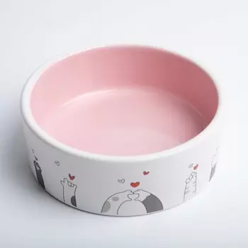 ПИЖОН Миска керамическая "Весёлые котики"