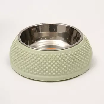 ПИЖОН Миска металлическая на пластиковом основании