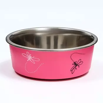 ПИЖОН Миска металлическая в пластиковом корпусе "Полет"