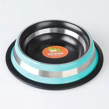 ПИЖОН Миска с нескользящим основанием двухцветная с полосой